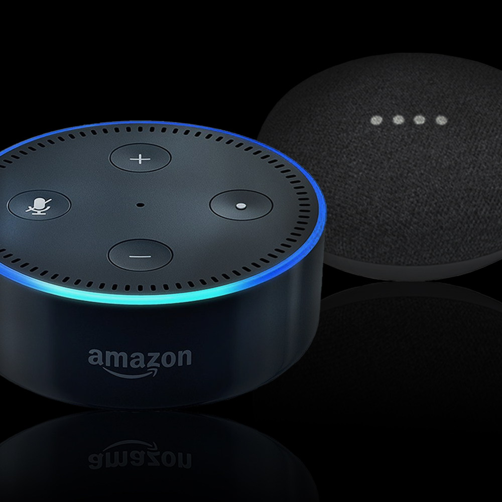 Works with Amazon Echo & Google Home devices